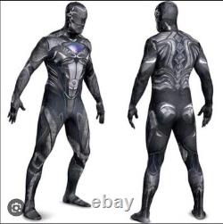 Mens black ninja Zentai Skinsuit Jump Suit Spandex Cosplay Costume 2XL