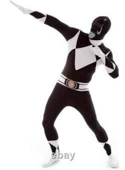Mens black ninja Zentai Skinsuit Jump Suit Spandex Cosplay Costume S