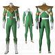 Mighty Morphin Green Power Rangers Green Dragon Ranger Cosplay Costume Handmade