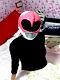 Mighty Morphin Pink Power Ranger Stunt Helmet Wearable Zyuranger TV Show Cosplay