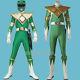 Mighty Morphin Power Ranger Burai Cosplay Costume ZYURANGER Green Dragon Ranger