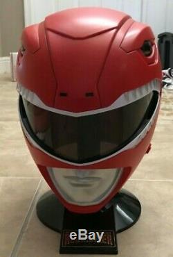 Mighty Morphin Power Ranger Legacy Red Ranger Cosplay Helmet 11 Scale Full Size