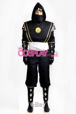 Mighty Morphin Power RangersThe Movie - Black Ninjetti Cosplay Costume