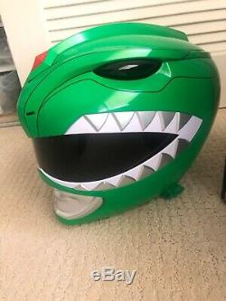 Mighty Morphin Power Rangers Adult Green Helmet. Professional. Costume. Cosplay