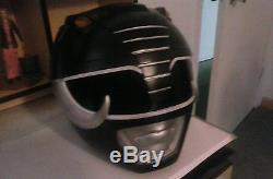 Mighty Morphin Power Rangers Black Ranger Helmet Prop Cosplay