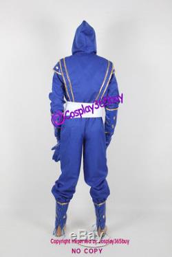 Mighty Morphin Power Rangers Blue Ninjetti Ranger Cosplay Costume include coin