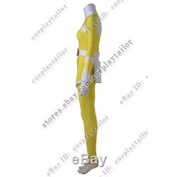 Mighty Morphin Power Rangers Cosplay Tiger Ranger Boy Costume Yellow Uniform