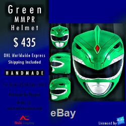 Mighty Morphin Power Rangers GREEN RANGER Helmet ANIKI COSPLAY