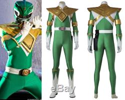 Mighty Morphin Power Rangers Green Dragon Ranger Cosplay Costume