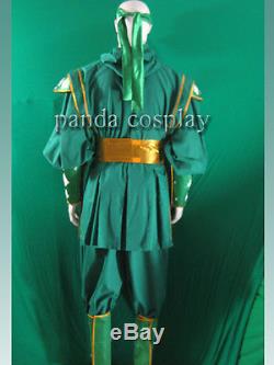 Mighty Morphin Power Rangers Green Ninjetti Ninja Ranger Cosplay Costume