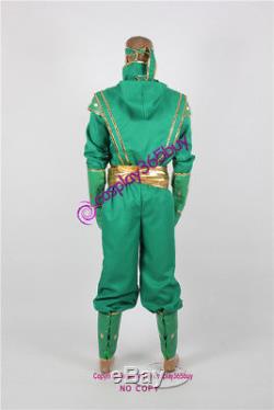 Mighty Morphin Power Rangers Green Ninjetti Ranger Cosplay Costume include coin