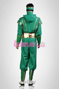 Mighty Morphin Power Rangers - Green Ninjetti Ranger Cosplay Costumes