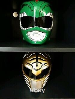 Mighty Morphin Power Rangers Green Ranger And White Ranger Cosplay Helmets