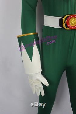 Mighty Morphin Power Rangers Green Ranger Cosplay Costume whole set