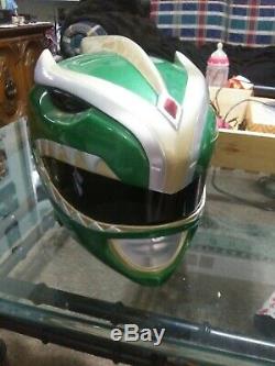 Mighty Morphin Power Rangers Green Ranger Custom Helmet Cosplay Signed Jdf