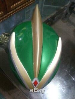 Mighty Morphin Power Rangers Green Ranger Custom Helmet Cosplay Signed Jdf
