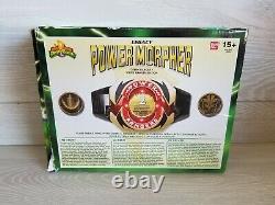 Mighty Morphin Power Rangers Legacy Morpher Green White Ranger Box Coins Cosplay