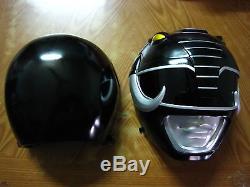 Mighty Morphin Power Rangers MMPR Black Wearable Helmet Halloween Cosplay 11