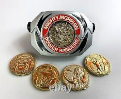 Mighty Morphin Power Rangers Morpher with 5 Coins Vintage 1993 Bandai Cosplay MMPR