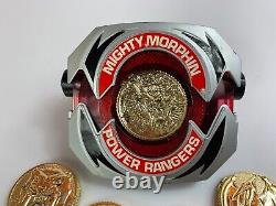 Mighty Morphin Power Rangers Morpher with 5 Coins Vintage 1993 Bandai Cosplay MMPR