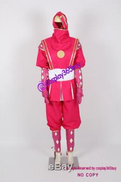 Mighty Morphin Power Rangers Pink Ninjetti Ranger Cosplay Costume include coin