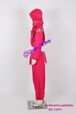 Mighty Morphin Power Rangers Pink Ninjetti Ranger Cosplay Costume include coin