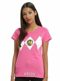 Mighty Morphin Power Rangers Pink Ranger Cosplay Girls Tee Size JRS XXL NWT