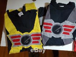 Mighty Morphin Power Rangers RPM Super Sentai Shirt Set Cosplay Size Medium