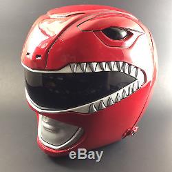 Mighty Morphin Power Rangers Red Helmet Prop Replica Fiberglass 11 Cosplay Mask