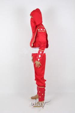 Mighty Morphin Power Rangers Red Ninjetti Ranger Cosplay Costume