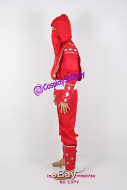 Mighty Morphin Power Rangers Red Ninjetti Ranger Cosplay Costume include coin