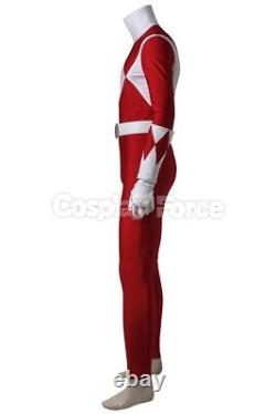 Mighty Morphin Power Rangers Red Tyranno Ranger Geki Cosplay Costume Men C08828
