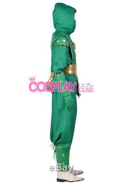Mighty Morphin Power Rangers The Movie - Green Ninjetti Ranger Cosplay Costume