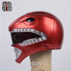 Mighty Morphin Power Rangers The Movie Jason Cosplay Red Wearable Helmet Mask
