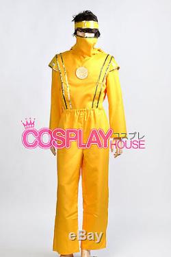 Mighty Morphin Power Rangers The Movie Yellow Ninjetti Ranger Cosplay Costume