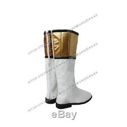 Mighty Morphin Power Rangers Tommy Oliver Cosplay Costume White Boots Optional
