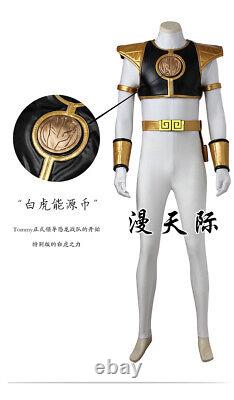 Mighty Morphin Power Rangers Tommy Oliver Dragon Ranger Cosplay Jumpsuit Prop
