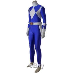 Mighty Morphin Power Rangers Tricera Ranger Dan Cosplay Costume Jumpsuit Suit