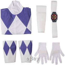 Mighty Morphin Power Rangers Tricera Ranger Dan Cosplay Costume Jumpsuit Suit