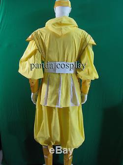 Mighty Morphin Power Rangers Yellow Ninjetti Ninja Ranger Cosplay Costume