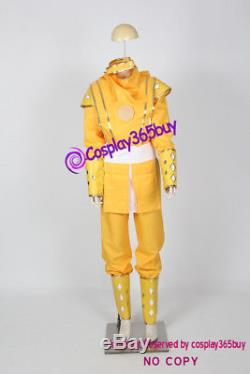 Mighty Morphin Power Rangers Yellow Ninjetti Ranger Cosplay Costume yellow