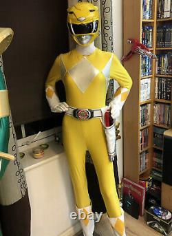 Mighty Morphin Power Rangers Yellow Ranger Cosplay Prop Zyuranger No Helmet