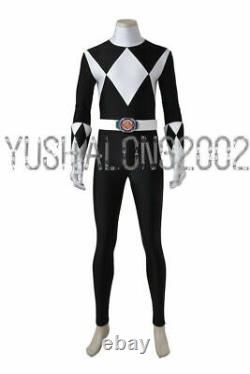 Mighty Morphin Power Rangers ZYURANGER Goushi Black Cosplay Costume Jumpsuit