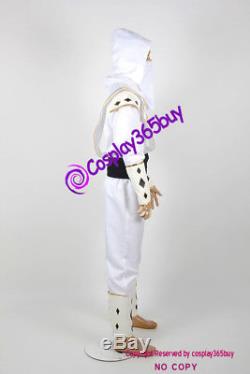 Mighty Morphin Power Rangers white Ninjetti Ranger Cosplay Costume include coin