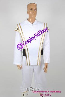 Mighty Morphin Power Rangers white Ninjetti Ranger Cosplay Costume include coin