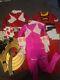 Mighty Morphin RED PINK 1 red turbo Power Rangers Cosplay suit age 3 to 4