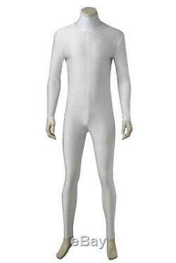 Mighty Morphin ZYURANGER White Cosplay Jumpsuits Tommy Oliver Costume Full Set