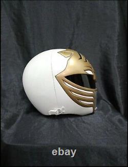 Mighty morphin power rangers White Ranger Helmet by Aniki Cosplay