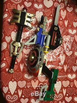 Mmpr Power Rangers Zeo 7-IN-1 Blaster Weapon Set Cosplay Bandai 1996 UnTested