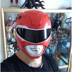Moive Power Rangers Red Rangers Cosplay Fullface PVC Helmet Halloween Adult Mask